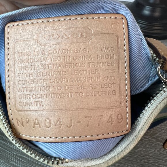 COACH 7749 SMALL PURSE Bag Demi Leather Vinatge Y2k - Picture 7 of 7